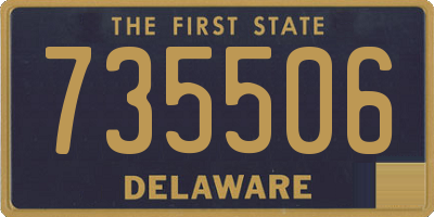 DE license plate 735506