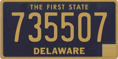 DE license plate 735507