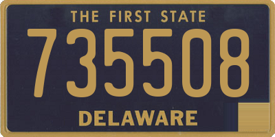 DE license plate 735508