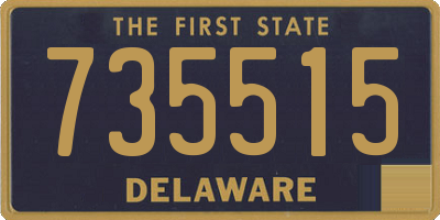 DE license plate 735515