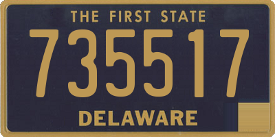 DE license plate 735517