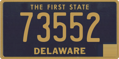 DE license plate 73552