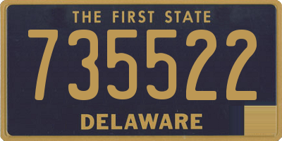 DE license plate 735522