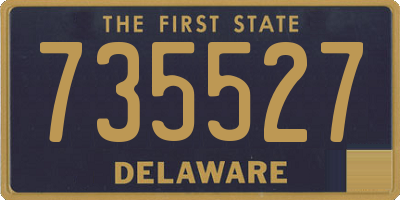 DE license plate 735527