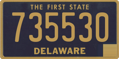 DE license plate 735530