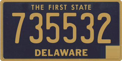 DE license plate 735532
