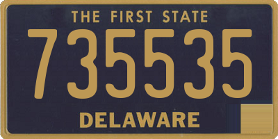 DE license plate 735535
