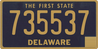 DE license plate 735537