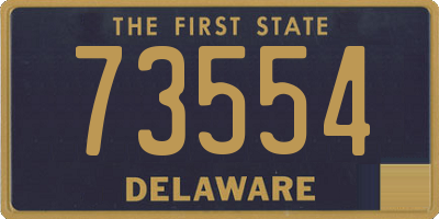 DE license plate 73554
