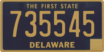 DE license plate 735545