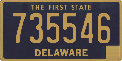 DE license plate 735546