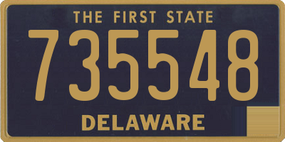 DE license plate 735548