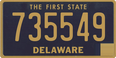 DE license plate 735549