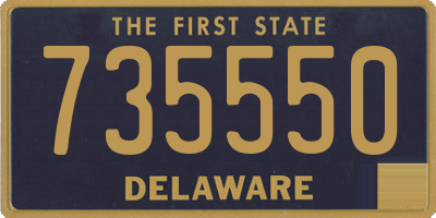 DE license plate 735550