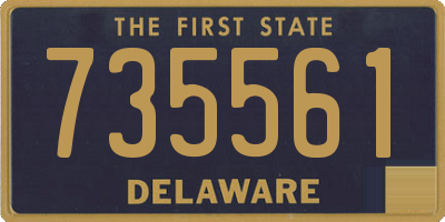DE license plate 735561