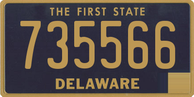 DE license plate 735566
