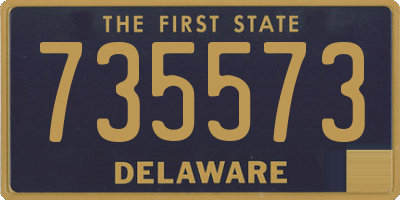 DE license plate 735573