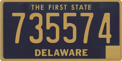 DE license plate 735574