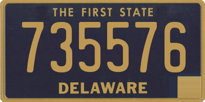 DE license plate 735576