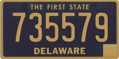DE license plate 735579