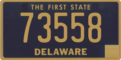 DE license plate 73558