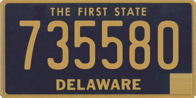 DE license plate 735580