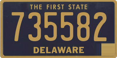 DE license plate 735582