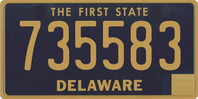 DE license plate 735583