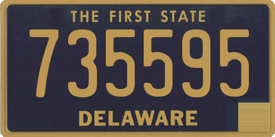 DE license plate 735595