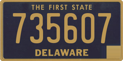 DE license plate 735607