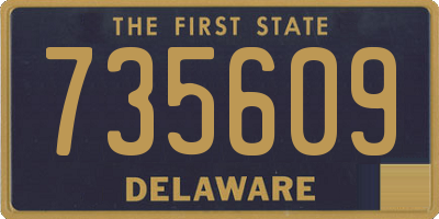 DE license plate 735609