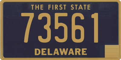 DE license plate 73561