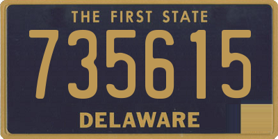 DE license plate 735615