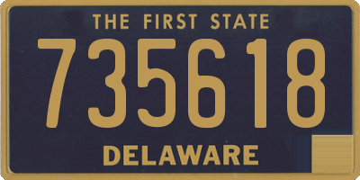 DE license plate 735618