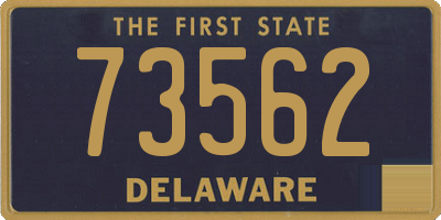 DE license plate 73562