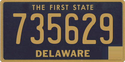 DE license plate 735629