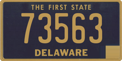 DE license plate 73563