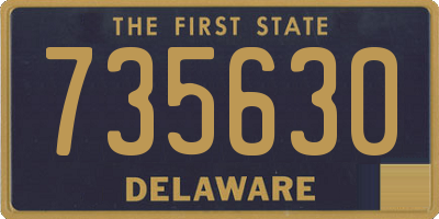 DE license plate 735630