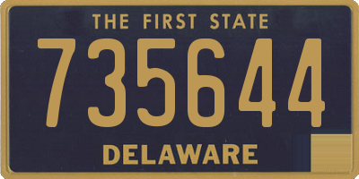 DE license plate 735644