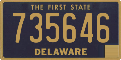 DE license plate 735646