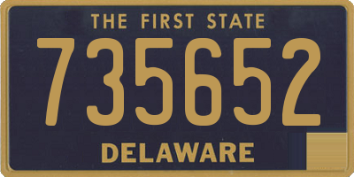 DE license plate 735652