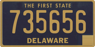 DE license plate 735656