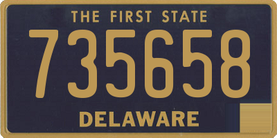 DE license plate 735658