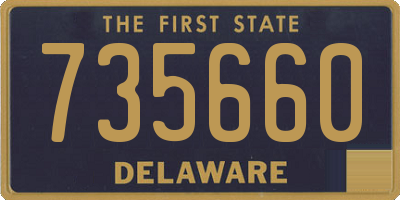 DE license plate 735660