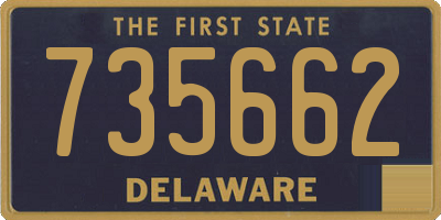 DE license plate 735662