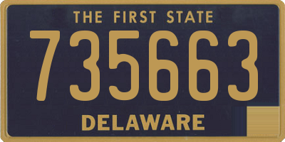 DE license plate 735663