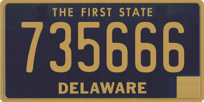 DE license plate 735666