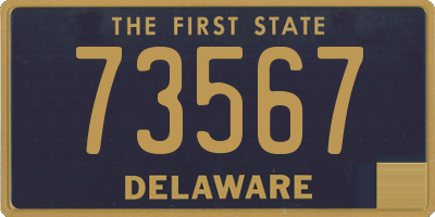 DE license plate 73567