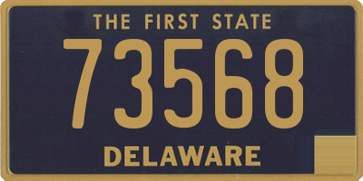 DE license plate 73568