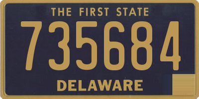 DE license plate 735684